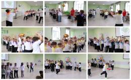 Ребята на веселых стартах